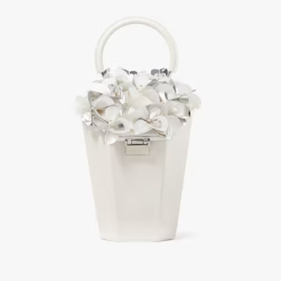 kate spade Handbags - Kate Spade In Bloom Bouquet Embellished 3 D Vase Top Handle Bag